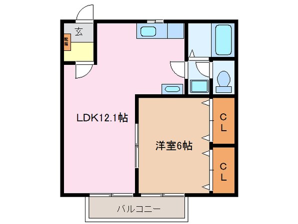 宮川駅 徒歩20分 1階の物件間取画像